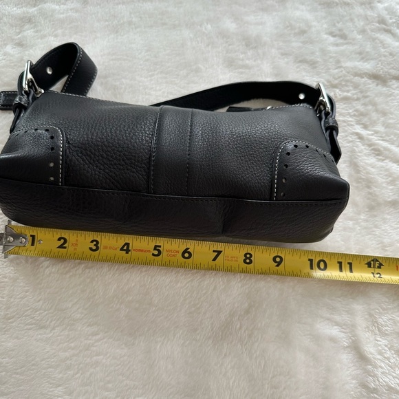 Coach 5052 Black Leather Bag with Silver Tone Hardware - Picture 7 of 10